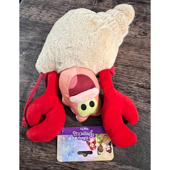 The Little Mermaid Sebastian the Crab Squeaky Dog Toy Plush - Picture 3 of 4